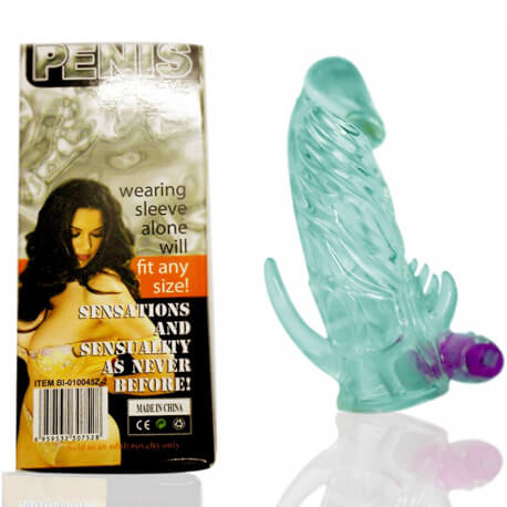 Crystal Silicone Penis Extender Condom Sleeve