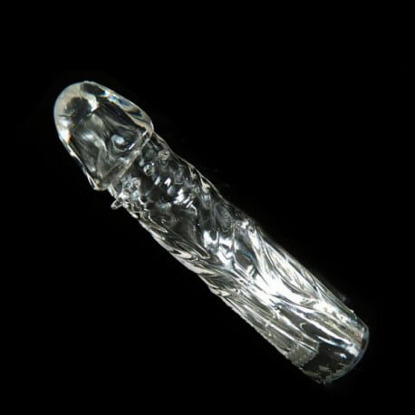 Full Ribbed Crystal Penis Sleeves