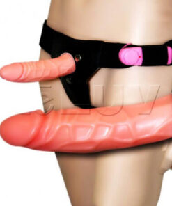LeLuv 6.5 Male Hollow Vibrating Strap On